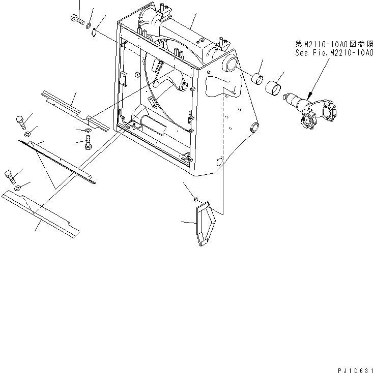 Ограждение 195-862-3940 KOMATSU