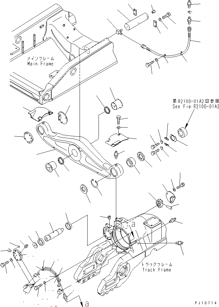Крышка левая 195-50-41364 KOMATSU