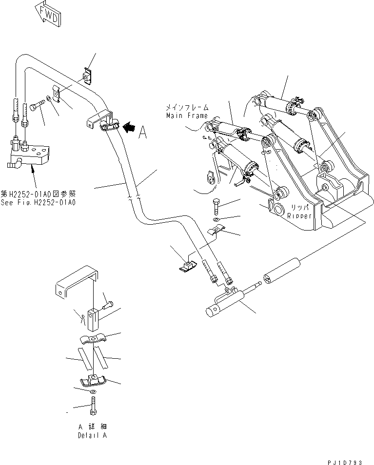 CYLINDER GROUP,R.H. (\8\707-01-OC200) KOMATSU