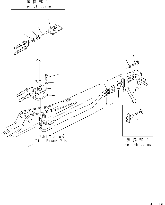 Шланг 17M-71-22830 KOMATSU