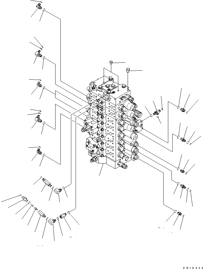 VALVE ASS'Y,(SEE FIG. H0120-51A0) (723-47-20701) KOMATSU