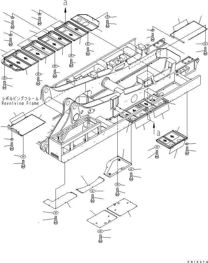 Крышка 21T-54-65680 KOMATSU