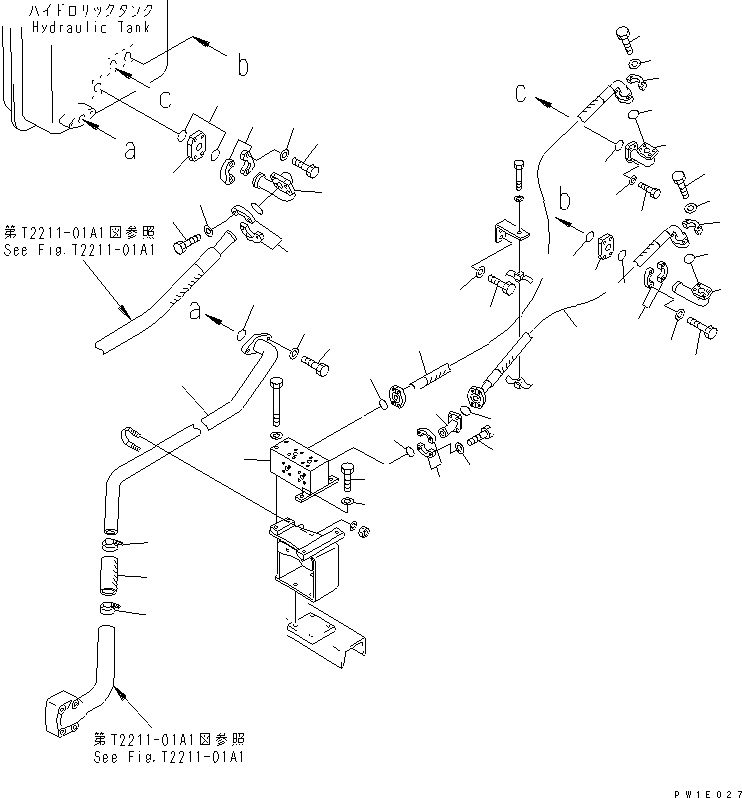 Трубка 196-61-11111 KOMATSU