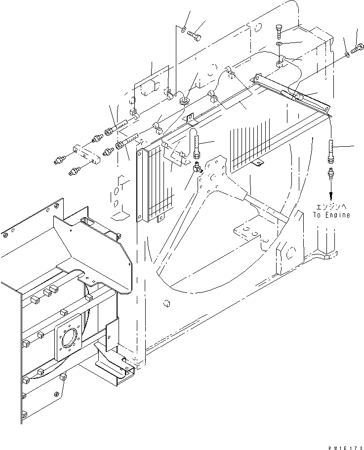 Шланг 21N-03-37270 KOMATSU