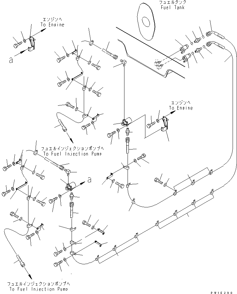Шланг 07623-00414 KOMATSU