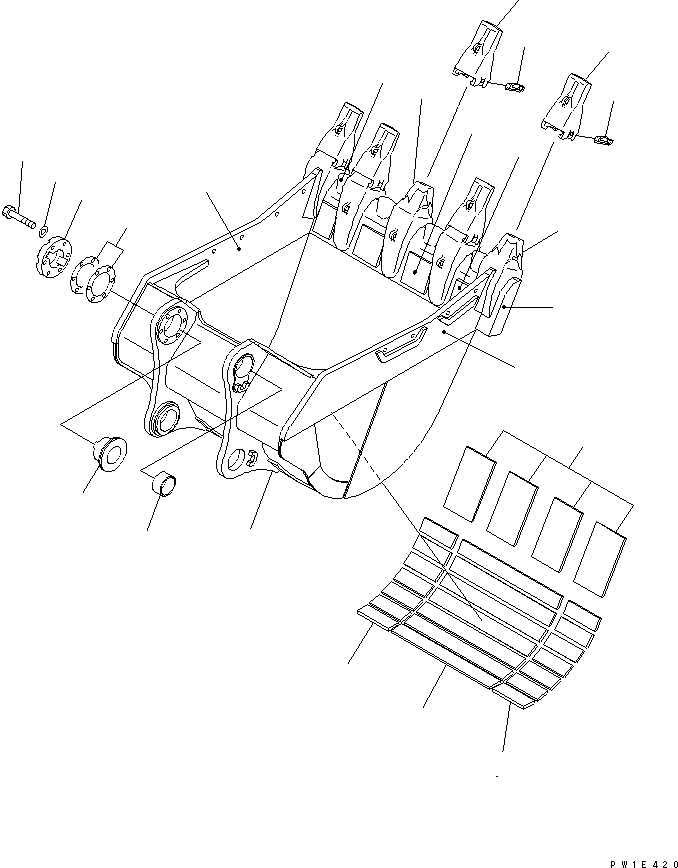 SHROUD (WELDED) 21N-72-34280 KOMATSU