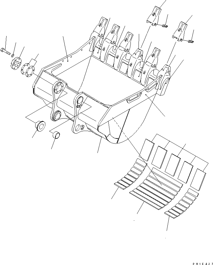 Пластина (сварная) 21N-939-3530 KOMATSU