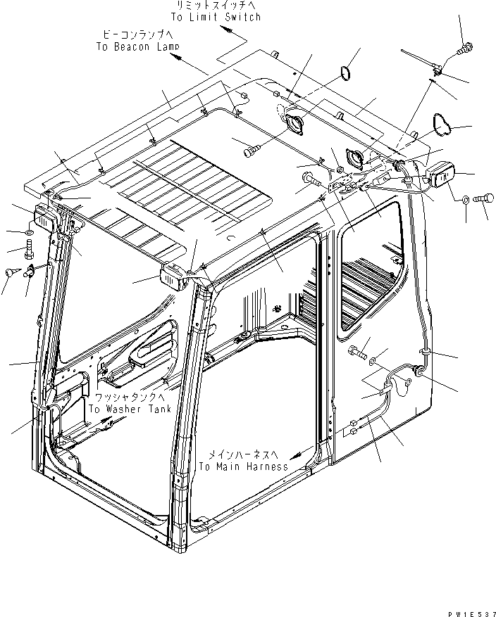 Жгут проводов 21N-54-38190 KOMATSU