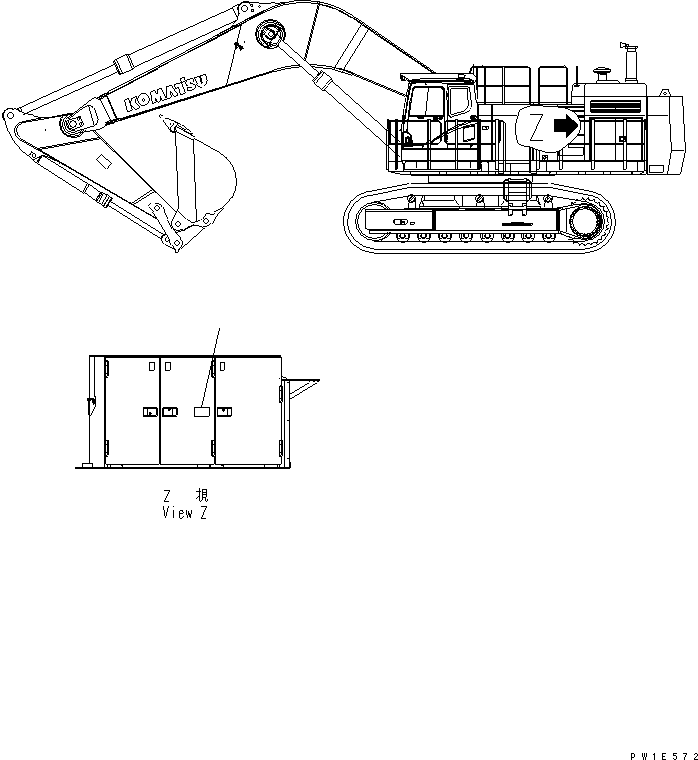 Предупреждающая табличка 21N-00-39850 KOMATSU