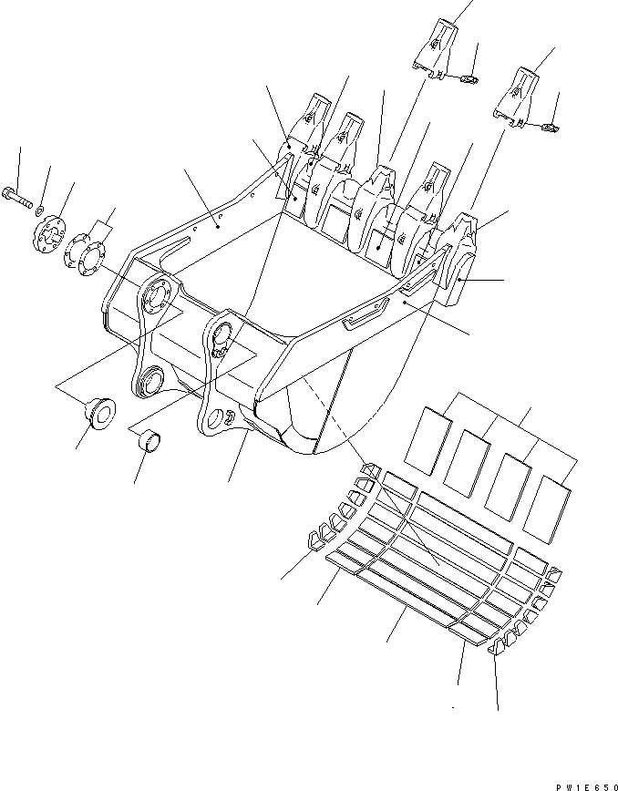 SHROUD (WELDED) 21N-939-3480 KOMATSU