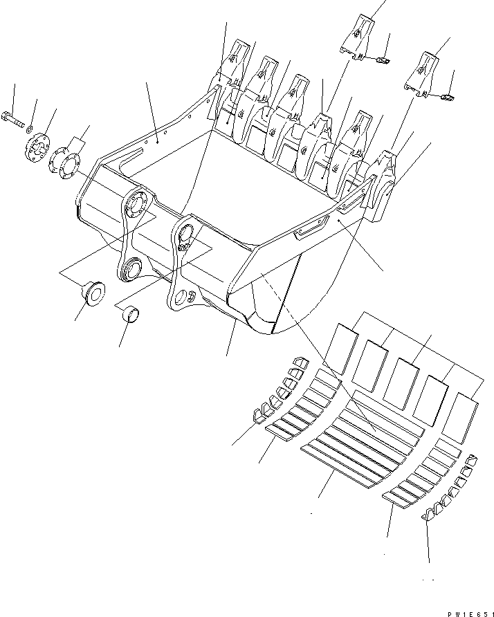 Ковш 21N-939-3372 KOMATSU