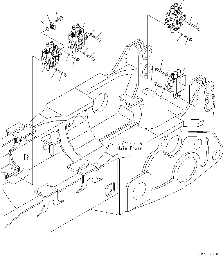 управляющий клапан 709-12-12603 KOMATSU