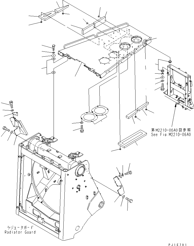 Крышка правая 198-54-57560 KOMATSU