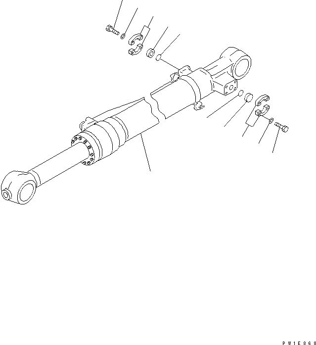 CYLINDER ASS'Y,(SEE FIG.T1200-06A0) (707-01-0A320) KOMATSU