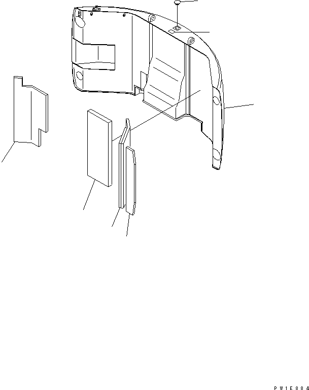 Лист 22U-46-13151 KOMATSU