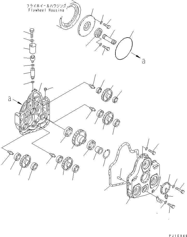 P.T.O. ASS'Y 21T-38-00140 KOMATSU