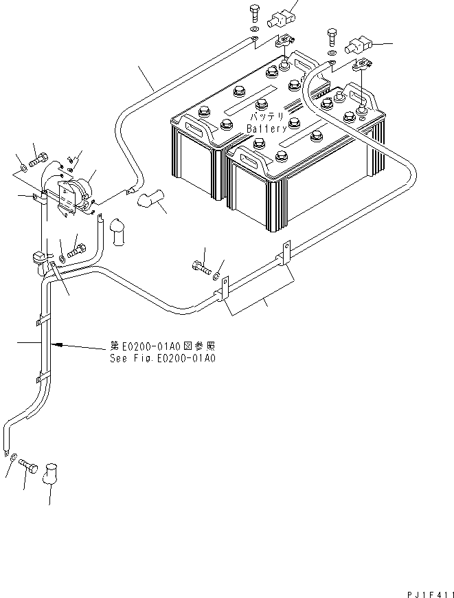 кабель 08028-44175 KOMATSU