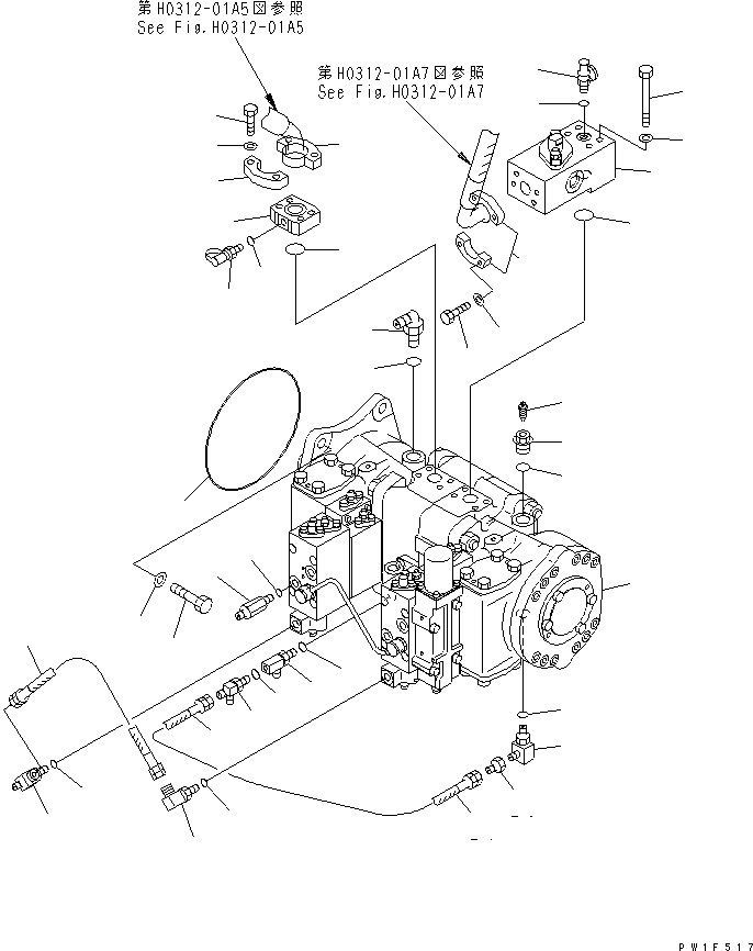 Клапан в сборе 209-64-13600 KOMATSU