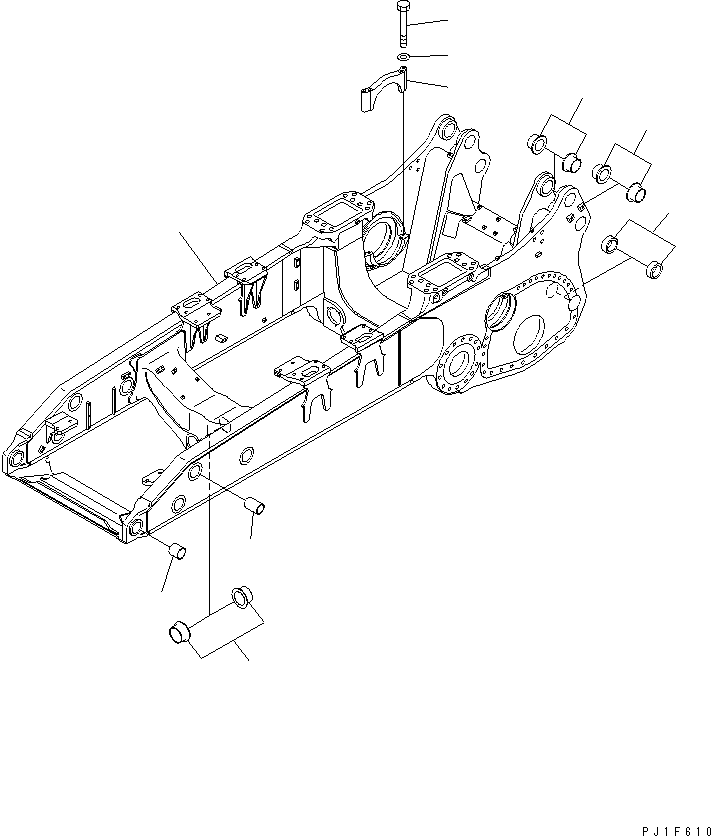 Рама в сборе 195-21-41610 KOMATSU