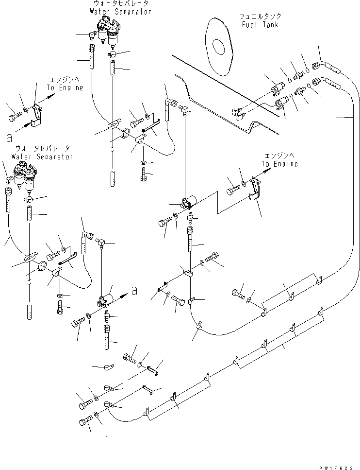 Шланг 07623-004A9 KOMATSU