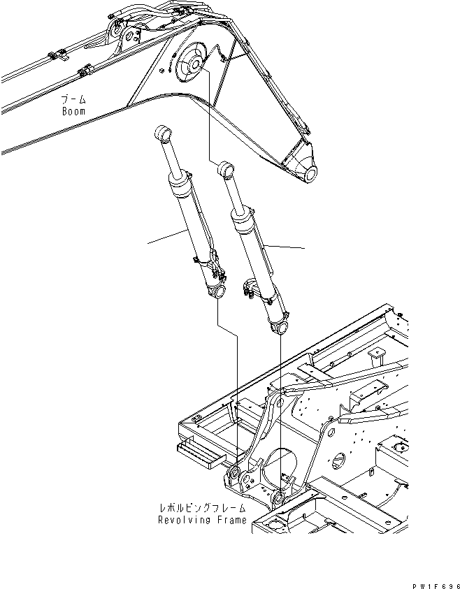 CYLINDER GROUP, L.H. (\8\707-01-XE490) KOMATSU