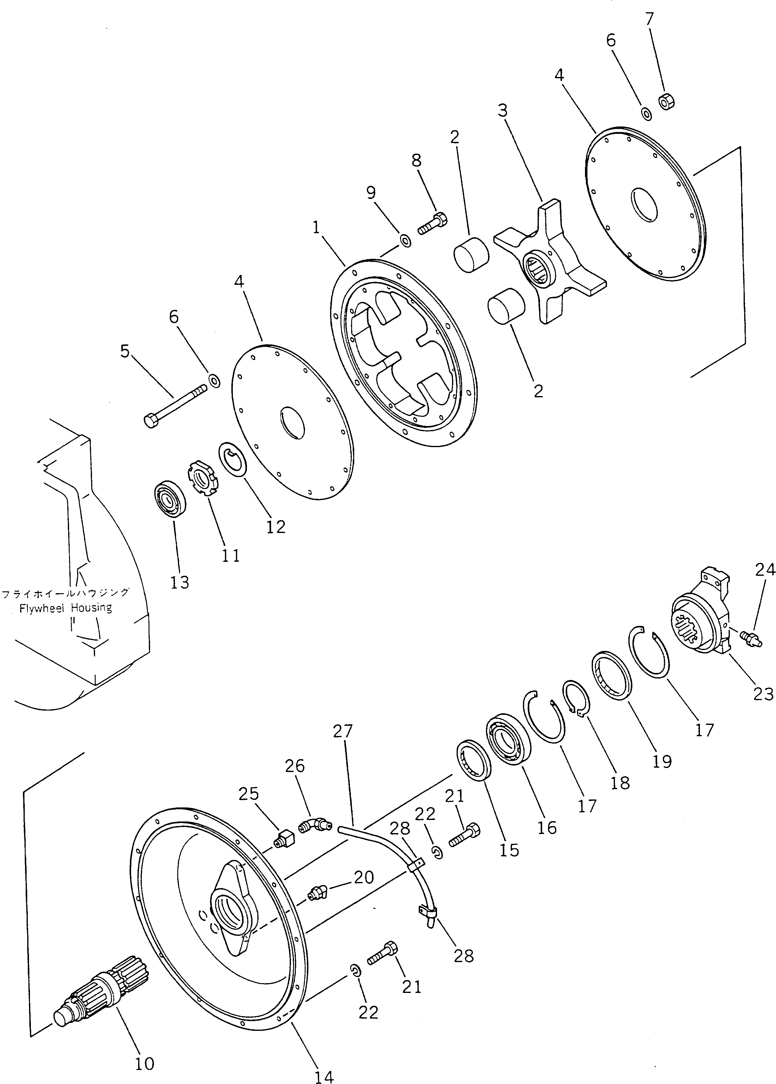 Ниппель 22D-62-15440 KOMATSU