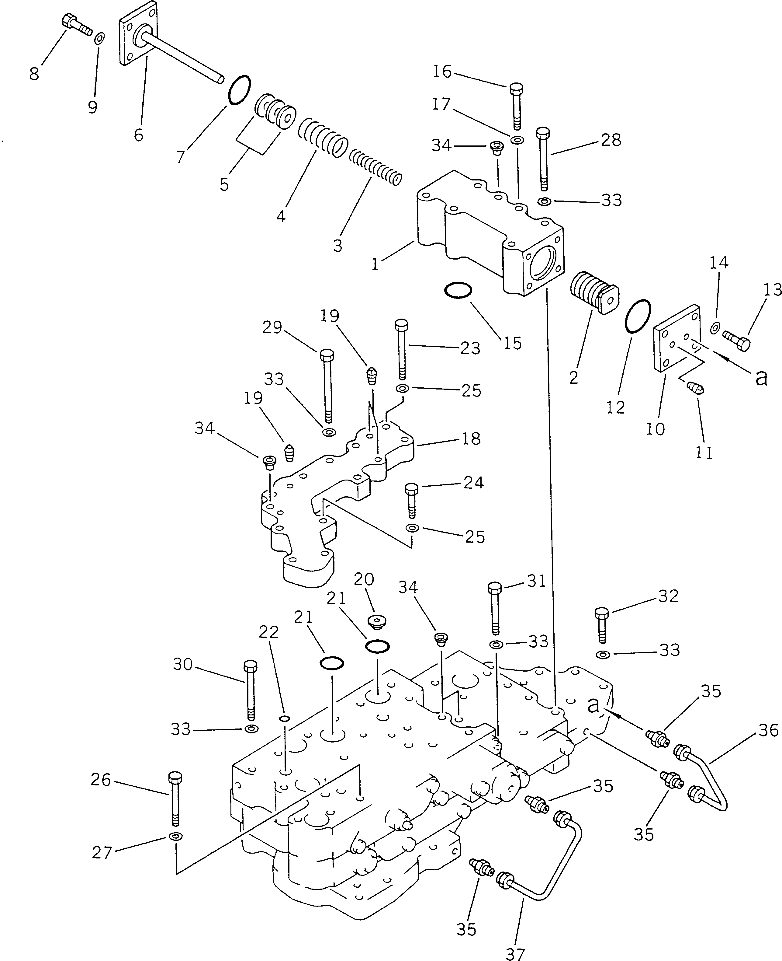 Клапан в сборе 566-15-00641 KOMATSU