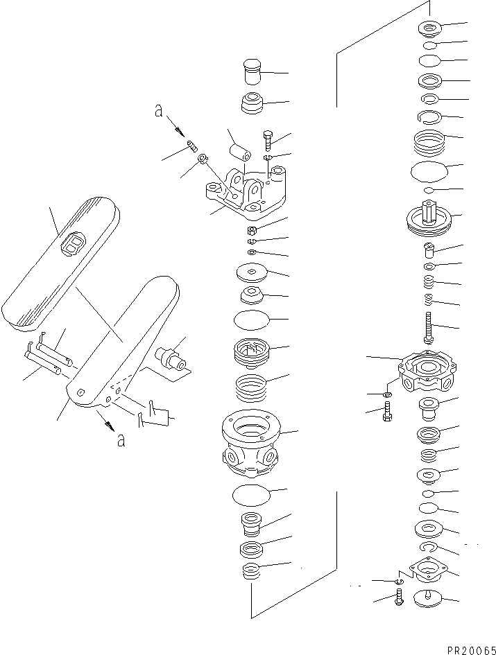 VALVE ASS'Y,TREADLE, R.H. 421-35-11302 KOMATSU