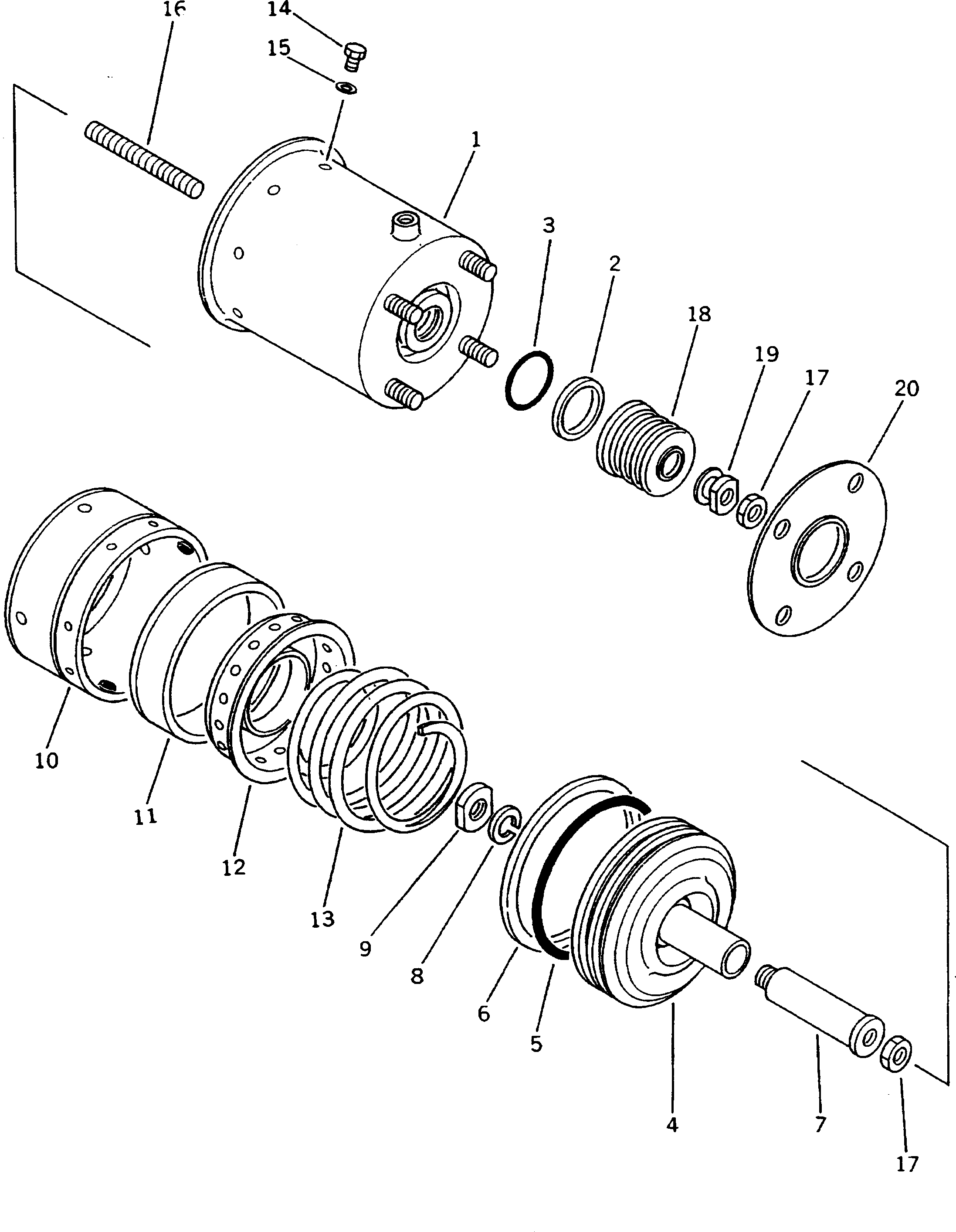 SPRING CYLINDER A. 566-43-17640 KOMATSU