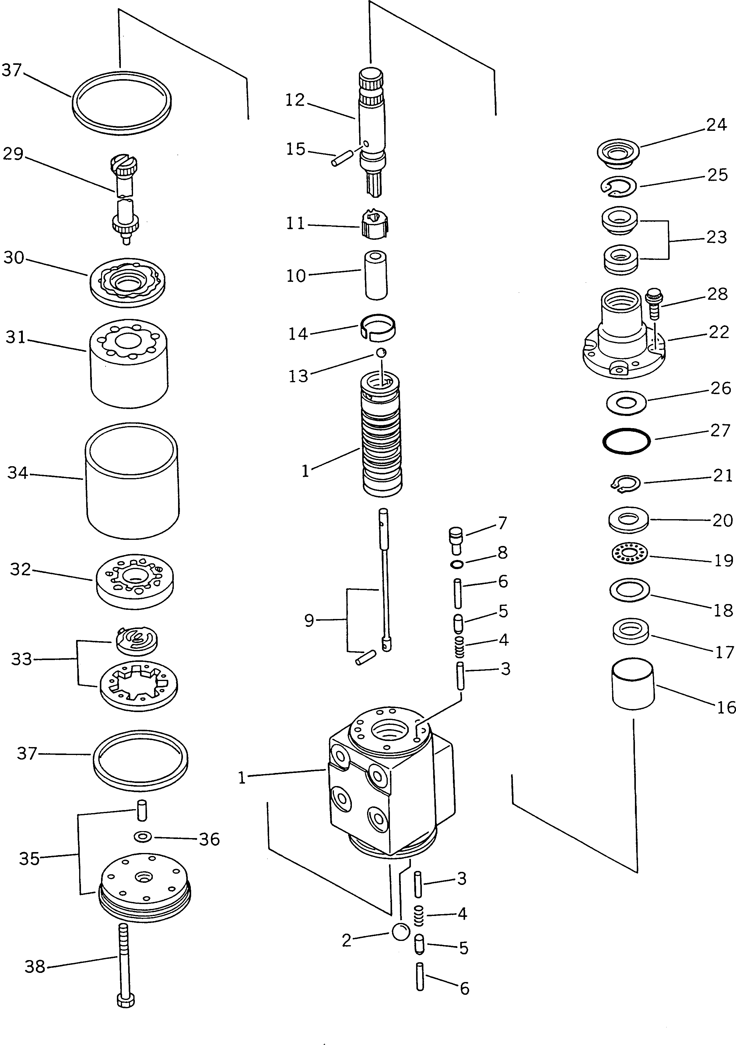 STEERING VALVE ASS'Y 569-40-42501 KOMATSU
