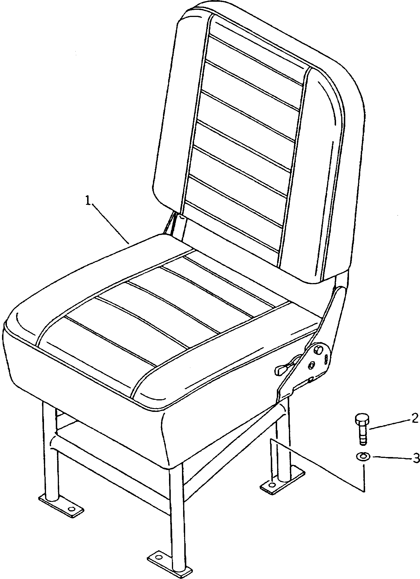 AUXILIARY SEAT ASS'Y 566-57-43101 KOMATSU