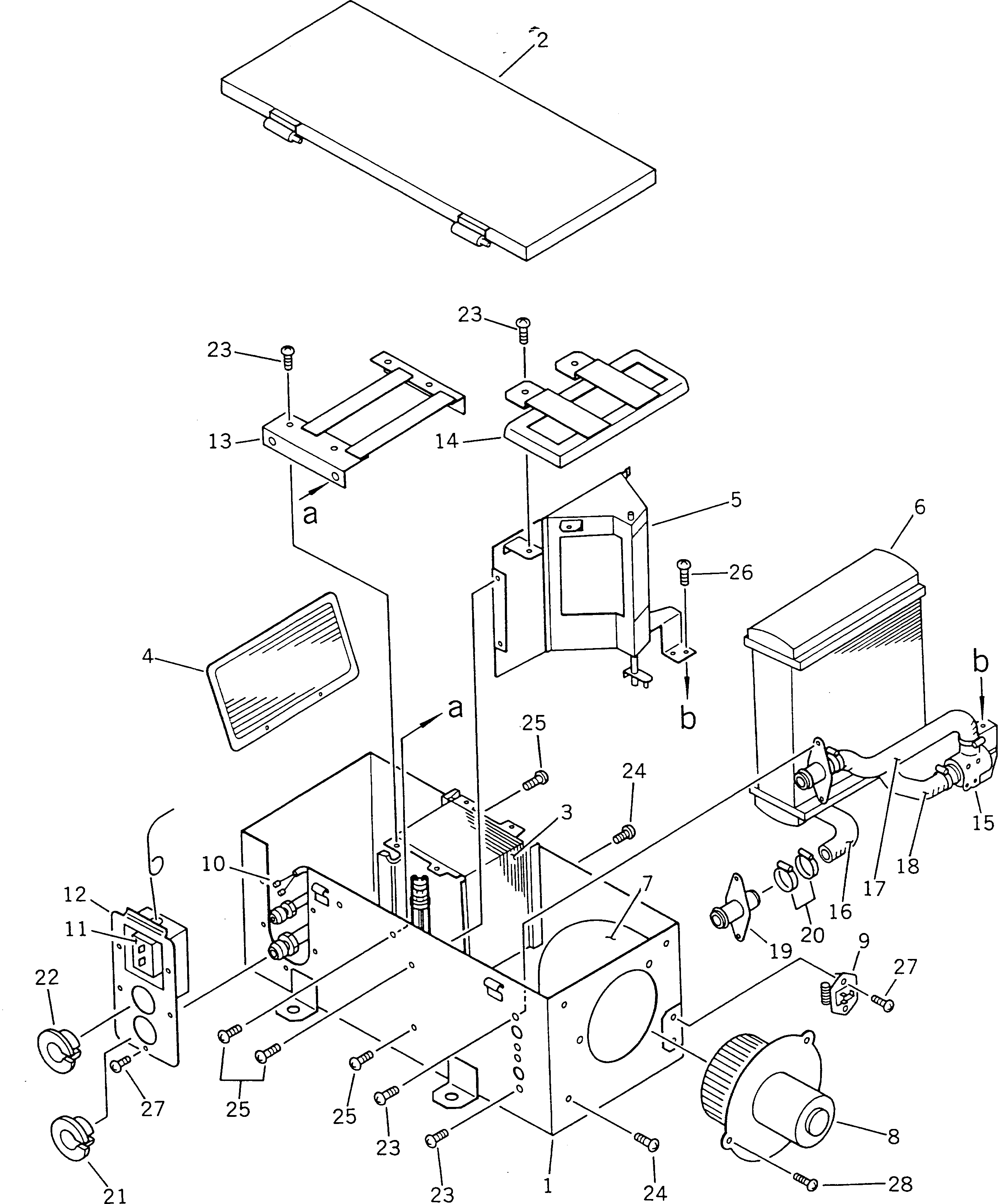 AIR CONDITIONER UNIT 566-07-42100 KOMATSU