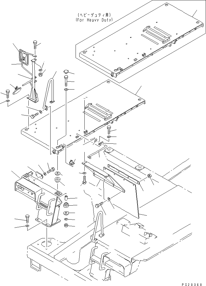 PLATFORM,R.H. 567-54-41340 KOMATSU