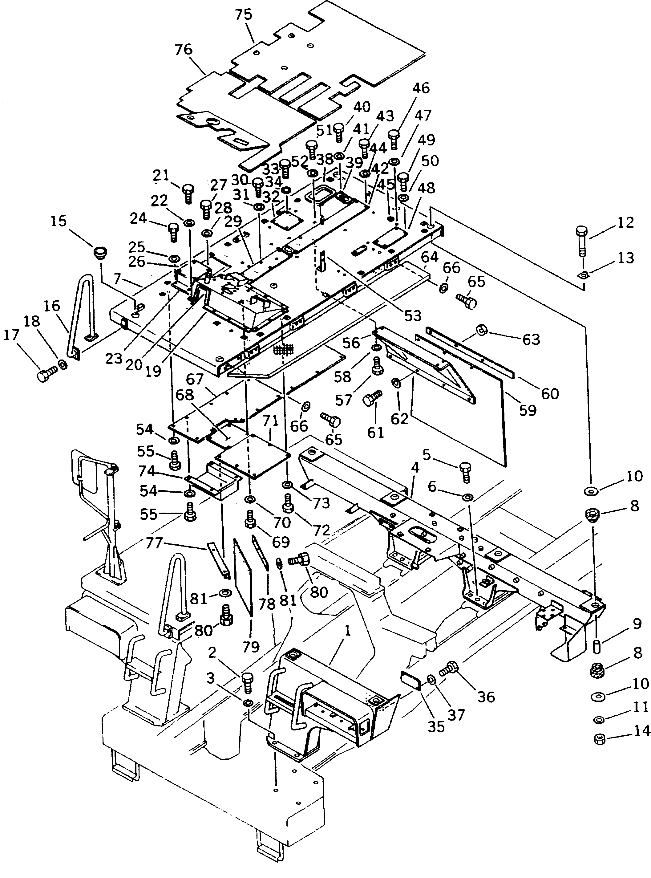 SUPPORT,REAR 567-54-51450 KOMATSU