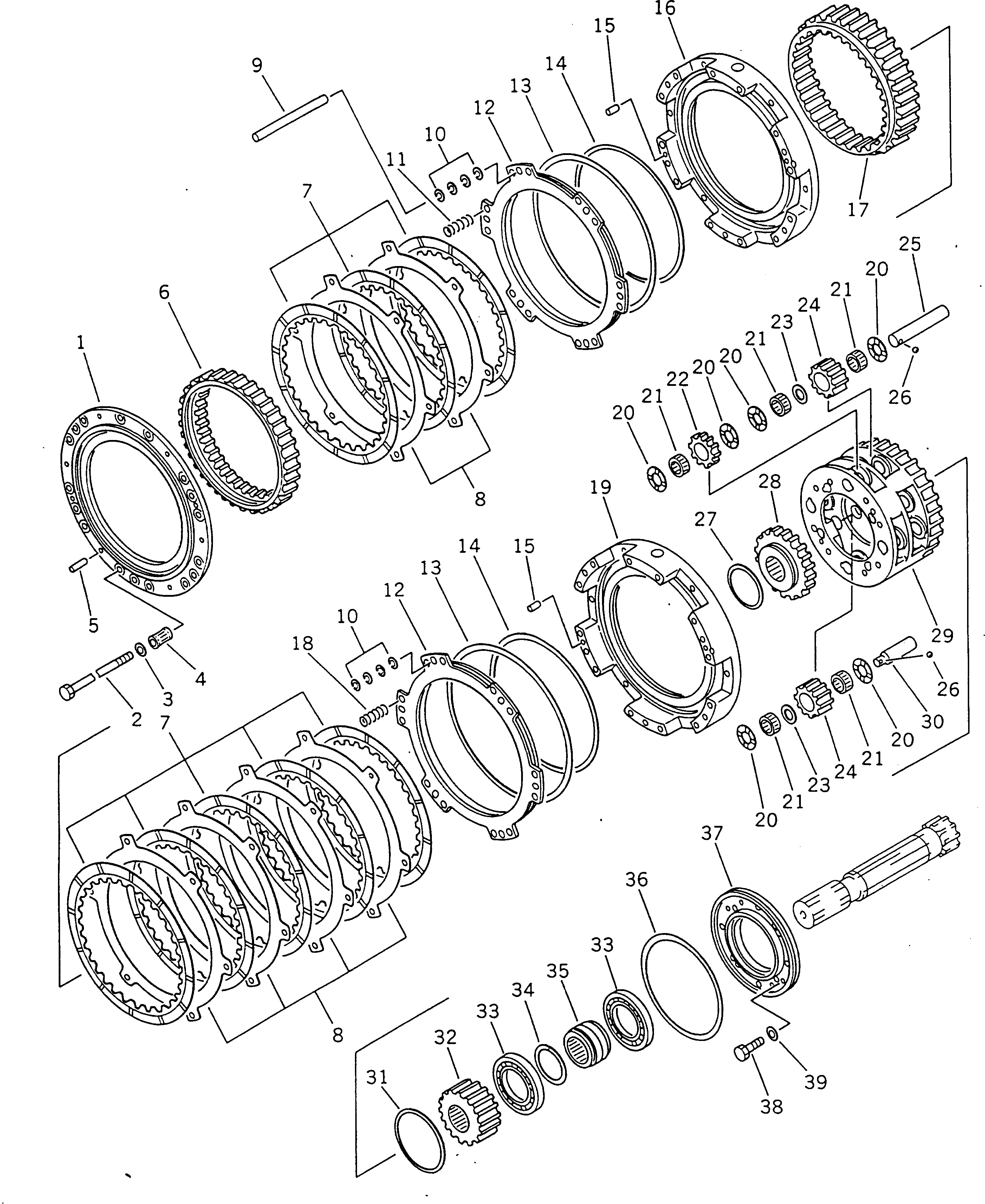 Зубчатый венец 569-15-32641 KOMATSU