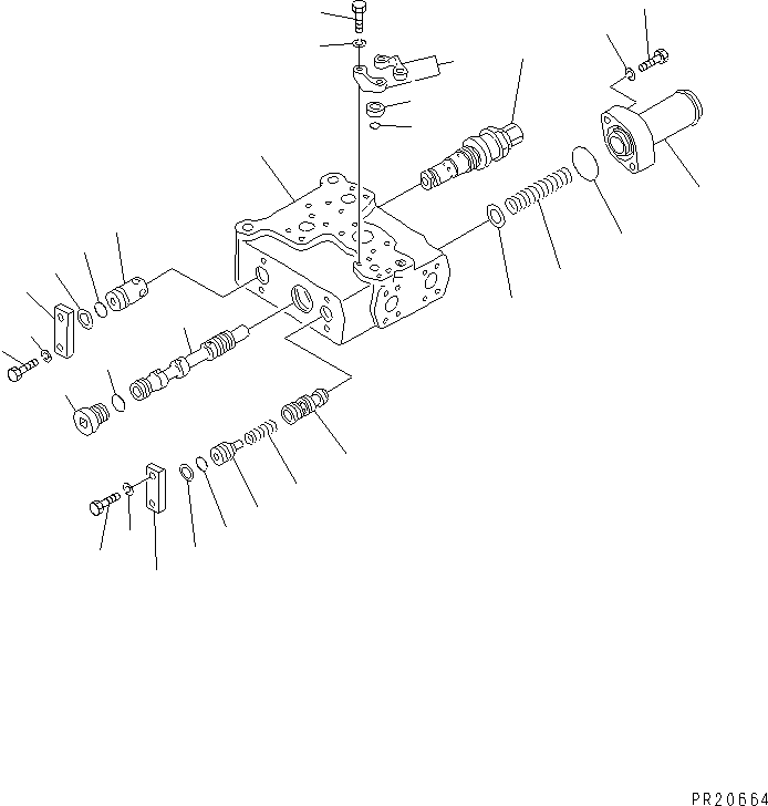 Клапан в сборе, предохранительный (709-80-51200) KOMATSU