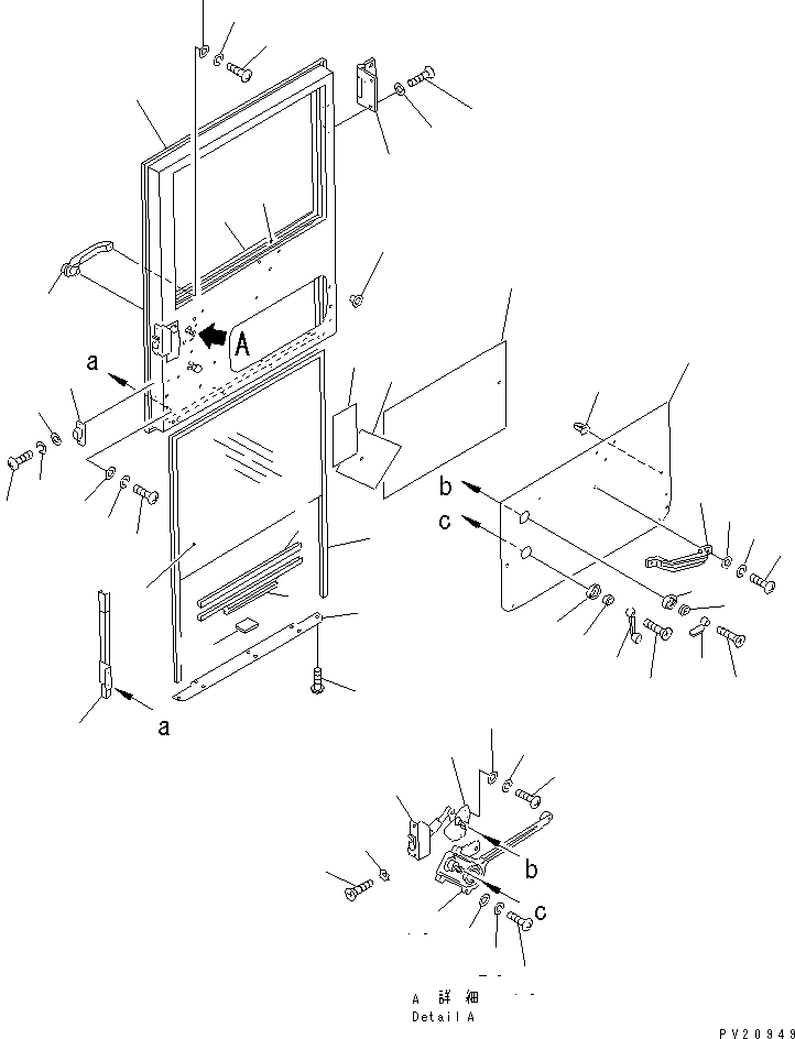 DOOR ASS'Y,R.H. 567-54-45100 KOMATSU