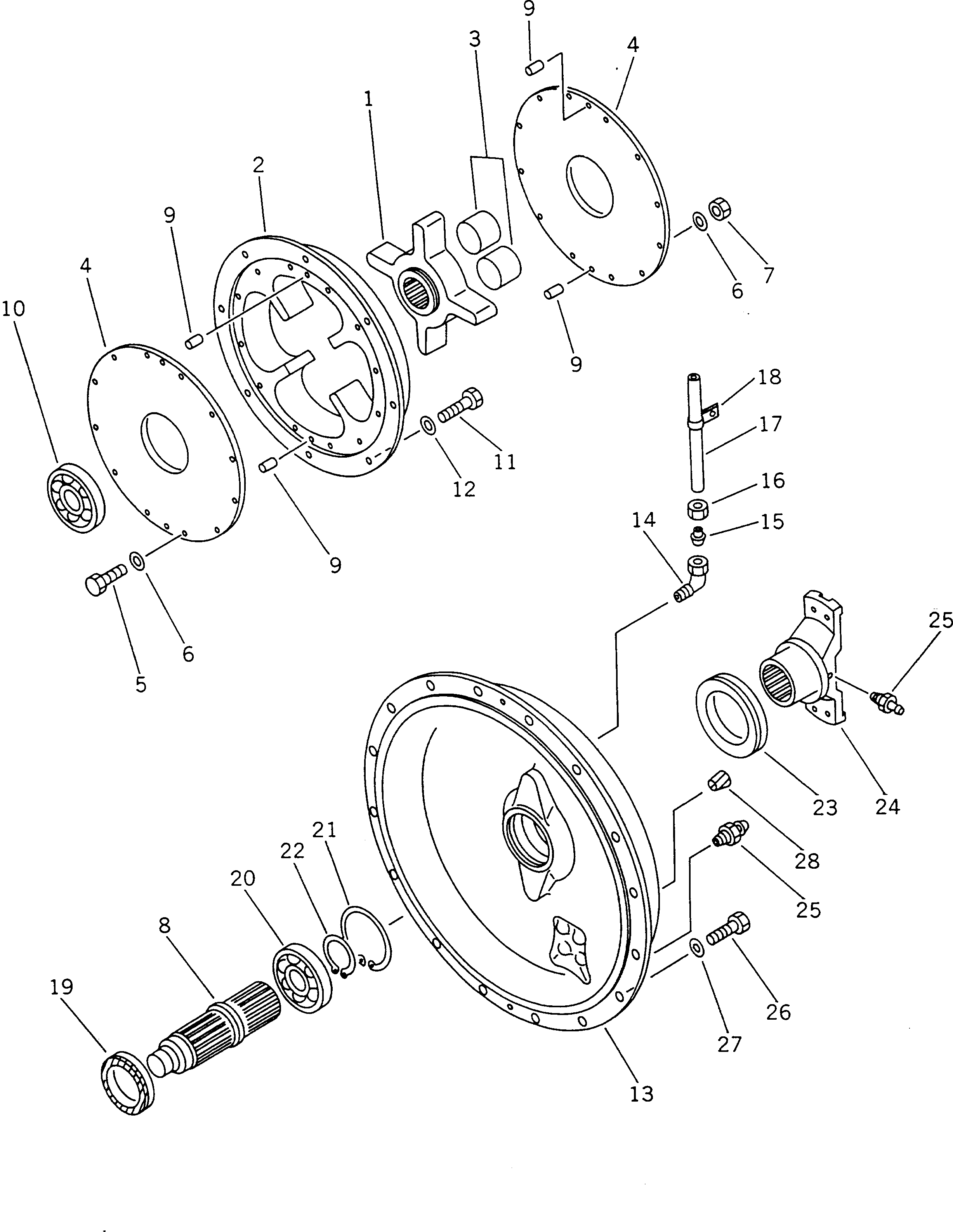 COVER,OUTPUT SHAFT 569-01-12116 KOMATSU