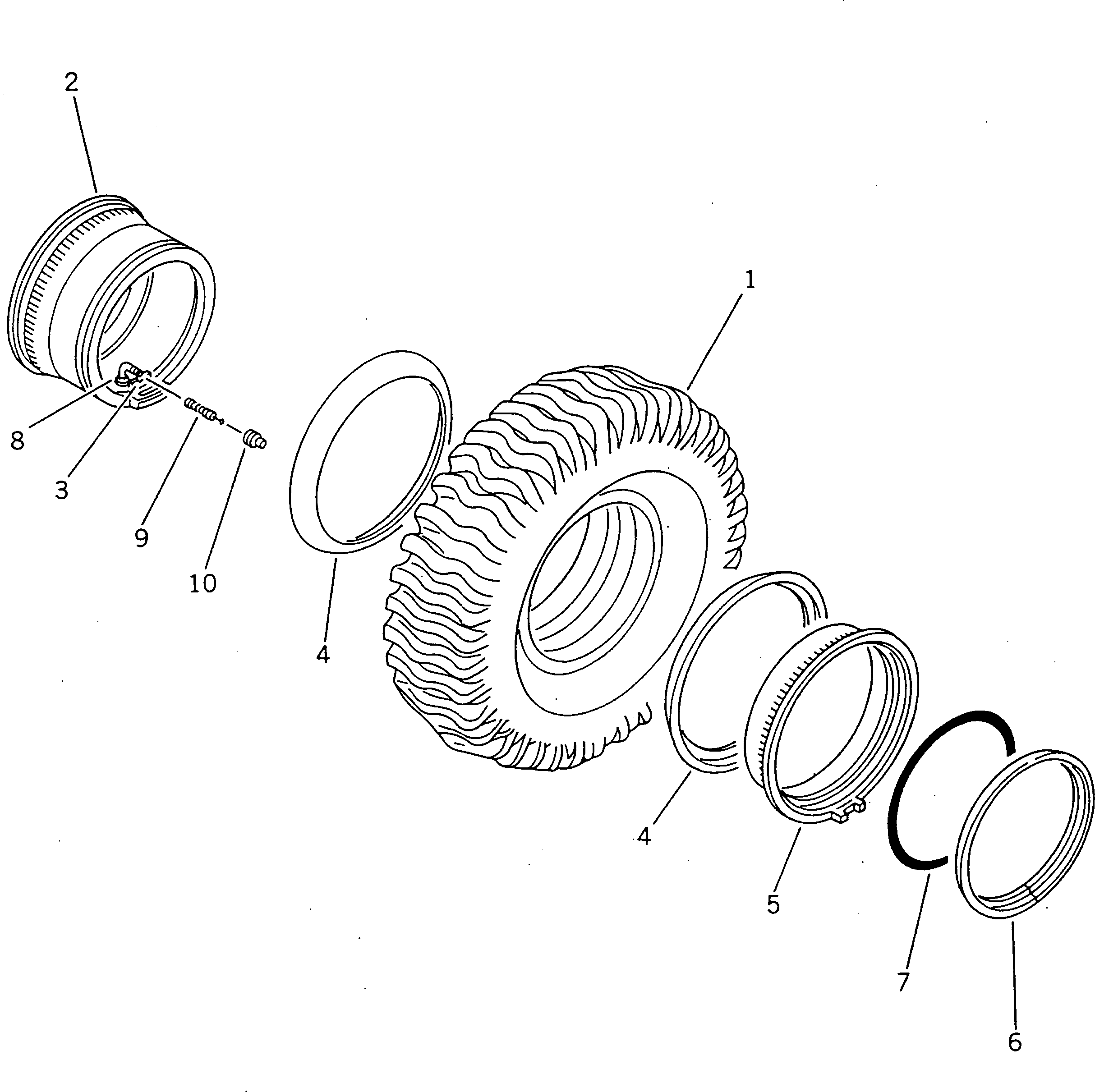 TIRE,E3CR 569-30-14320 KOMATSU