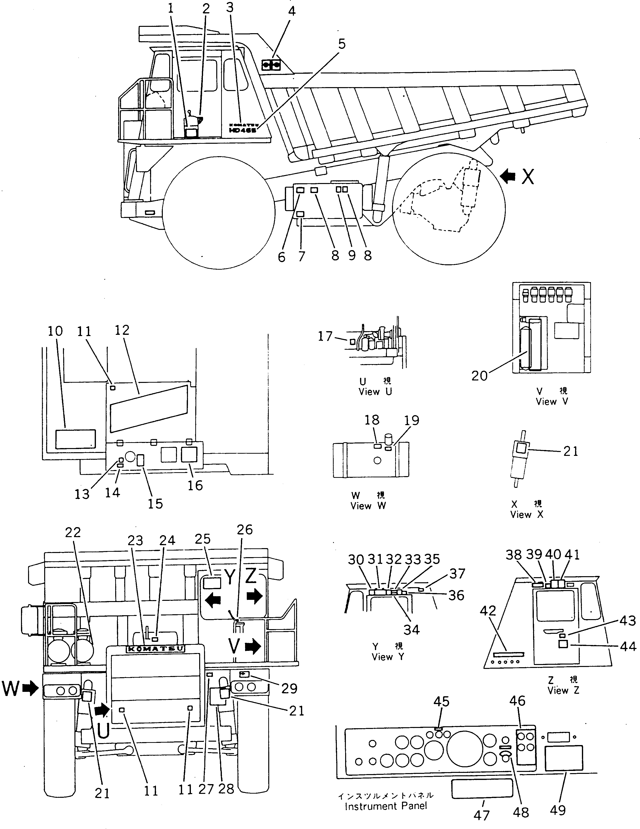 Табличка смазки 569-93-43322 KOMATSU