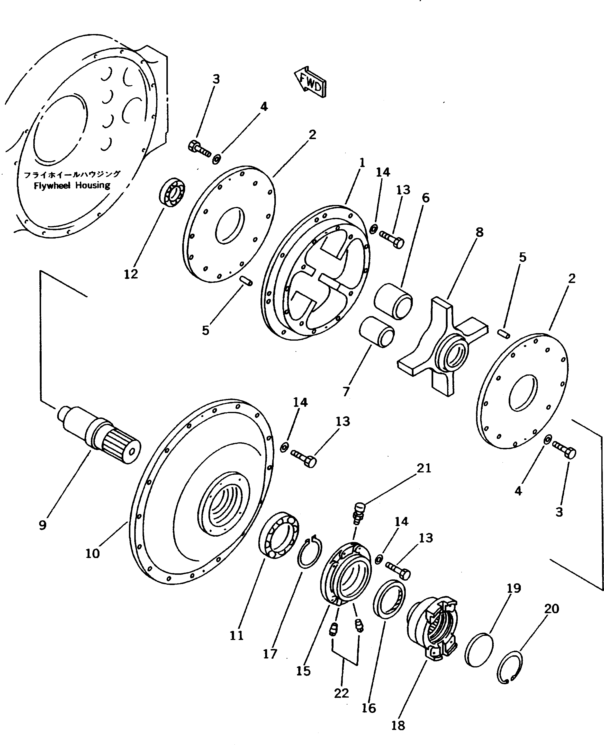 Муфта (\2\561-01-62711) KOMATSU