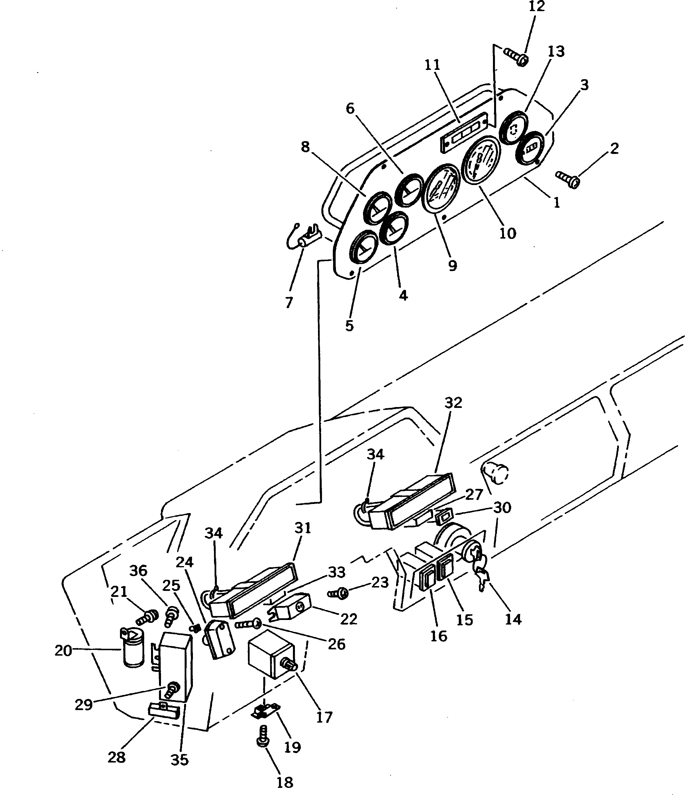INDICATOR,SHIFT (7831-35-2000) KOMATSU
