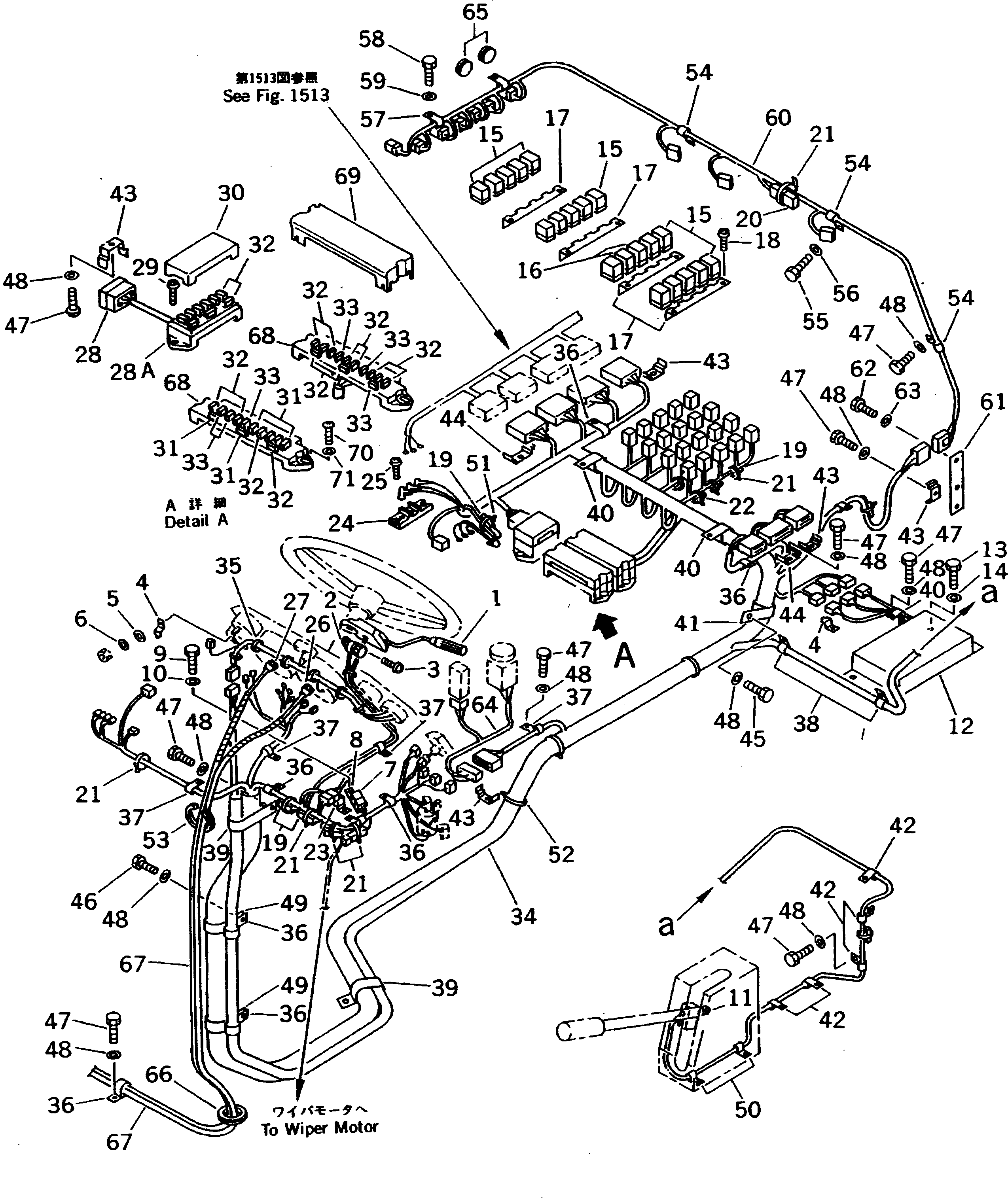 CABLE,TACHOMETER 08603-45038 KOMATSU