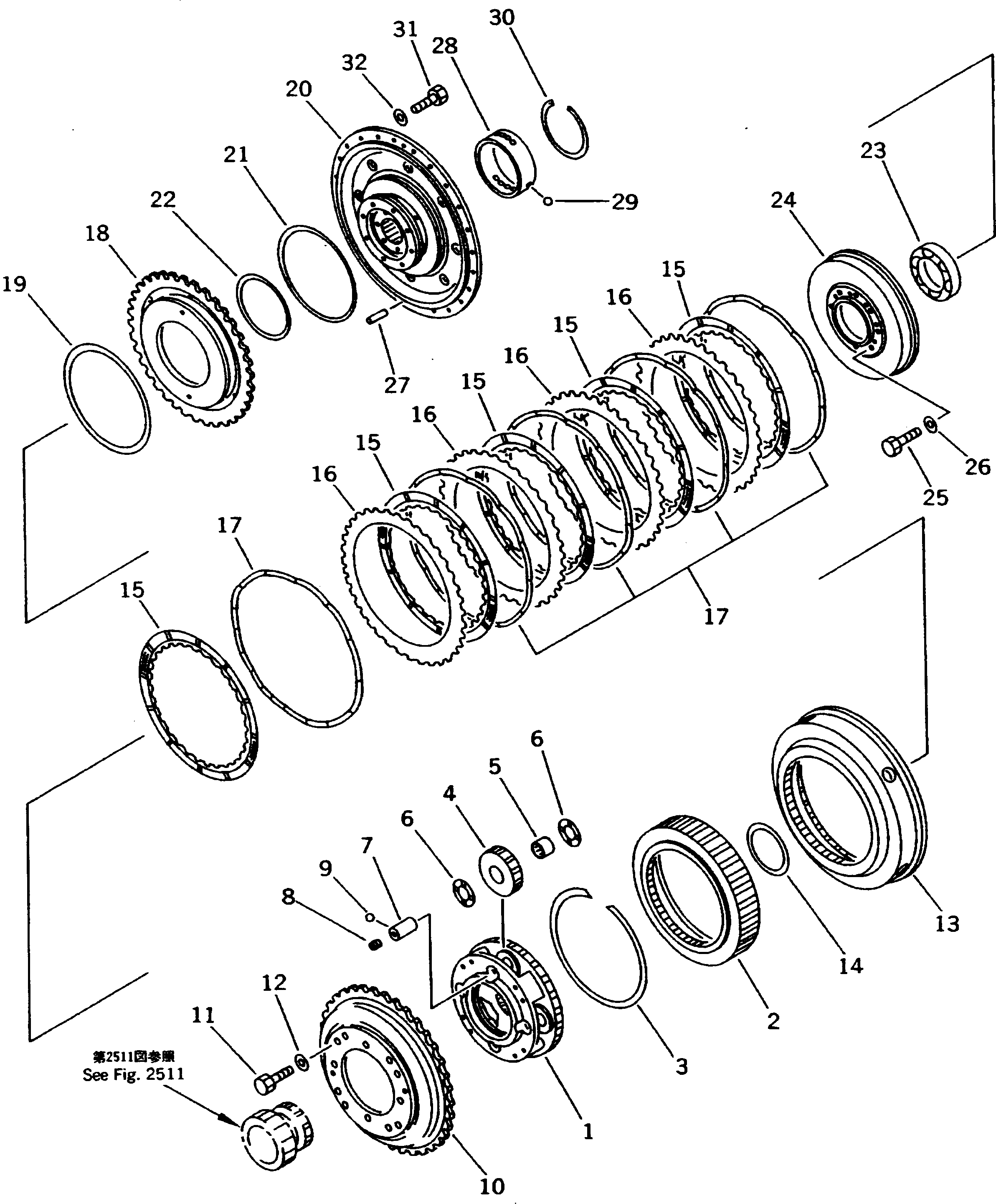 HOUSING,LOW \0\561-15-51212 KOMATSU