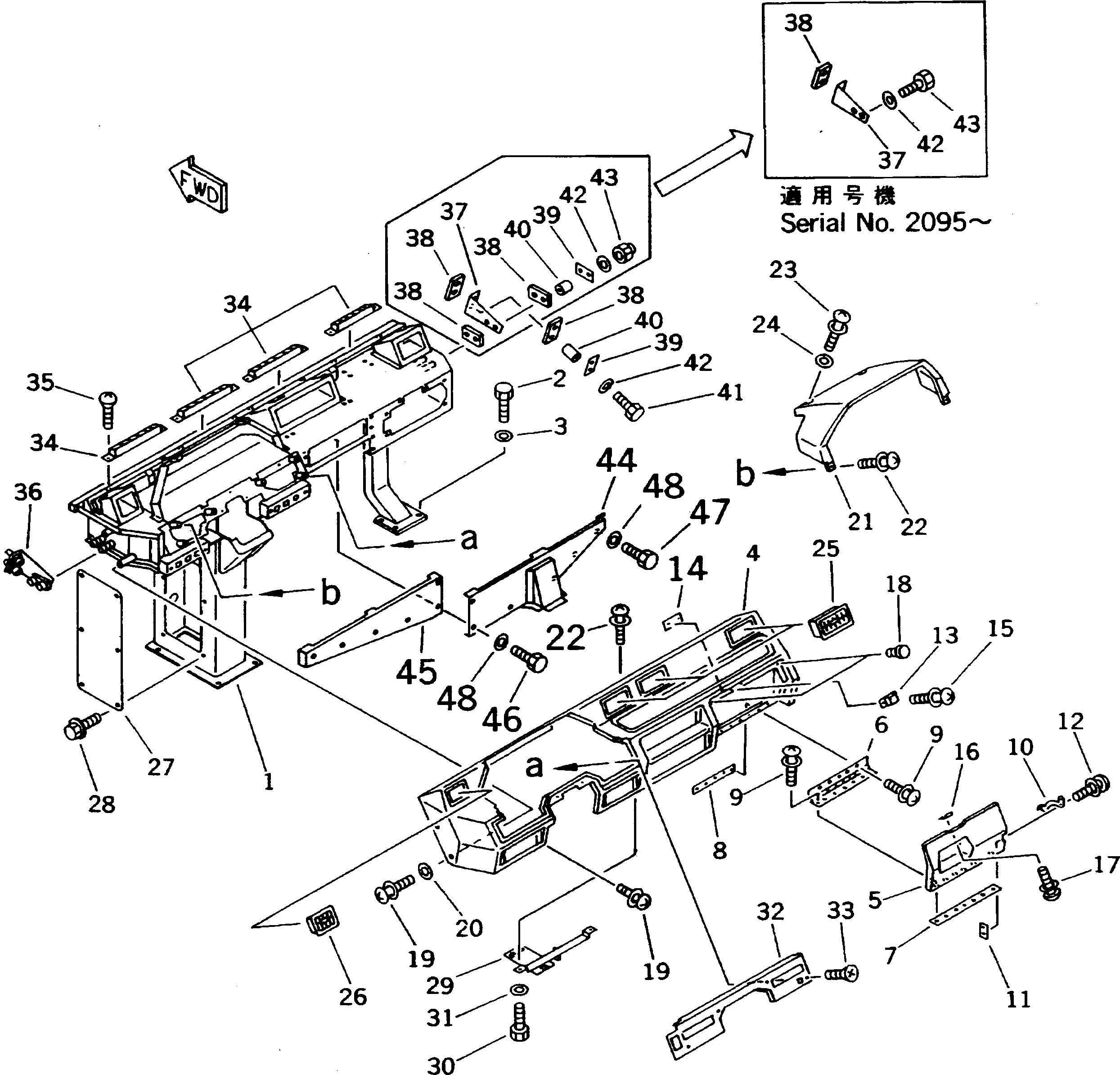 DASHBOARD SUB ASS'Y 569-54-63111 KOMATSU