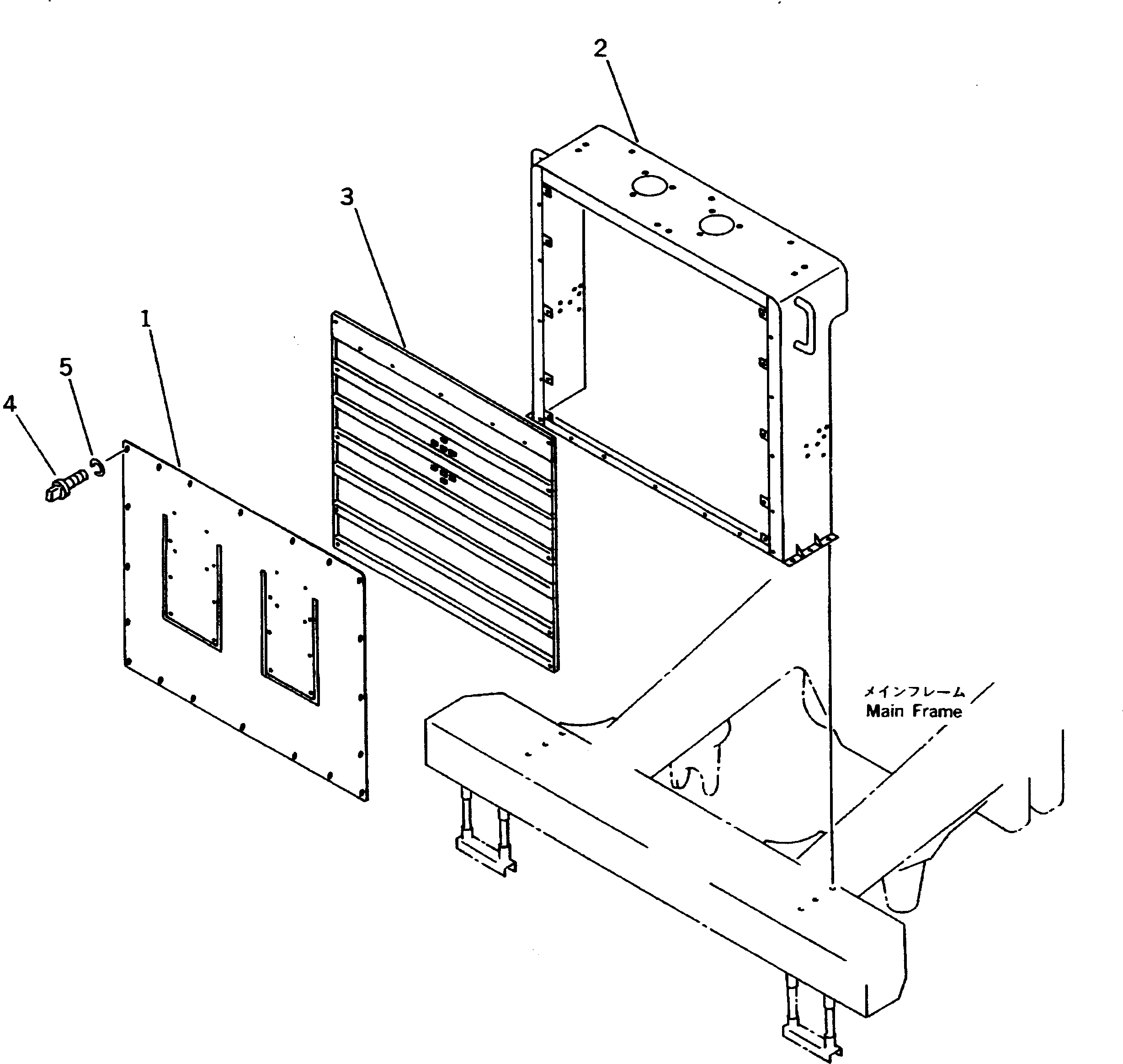 GRILL 561-84-61830 KOMATSU