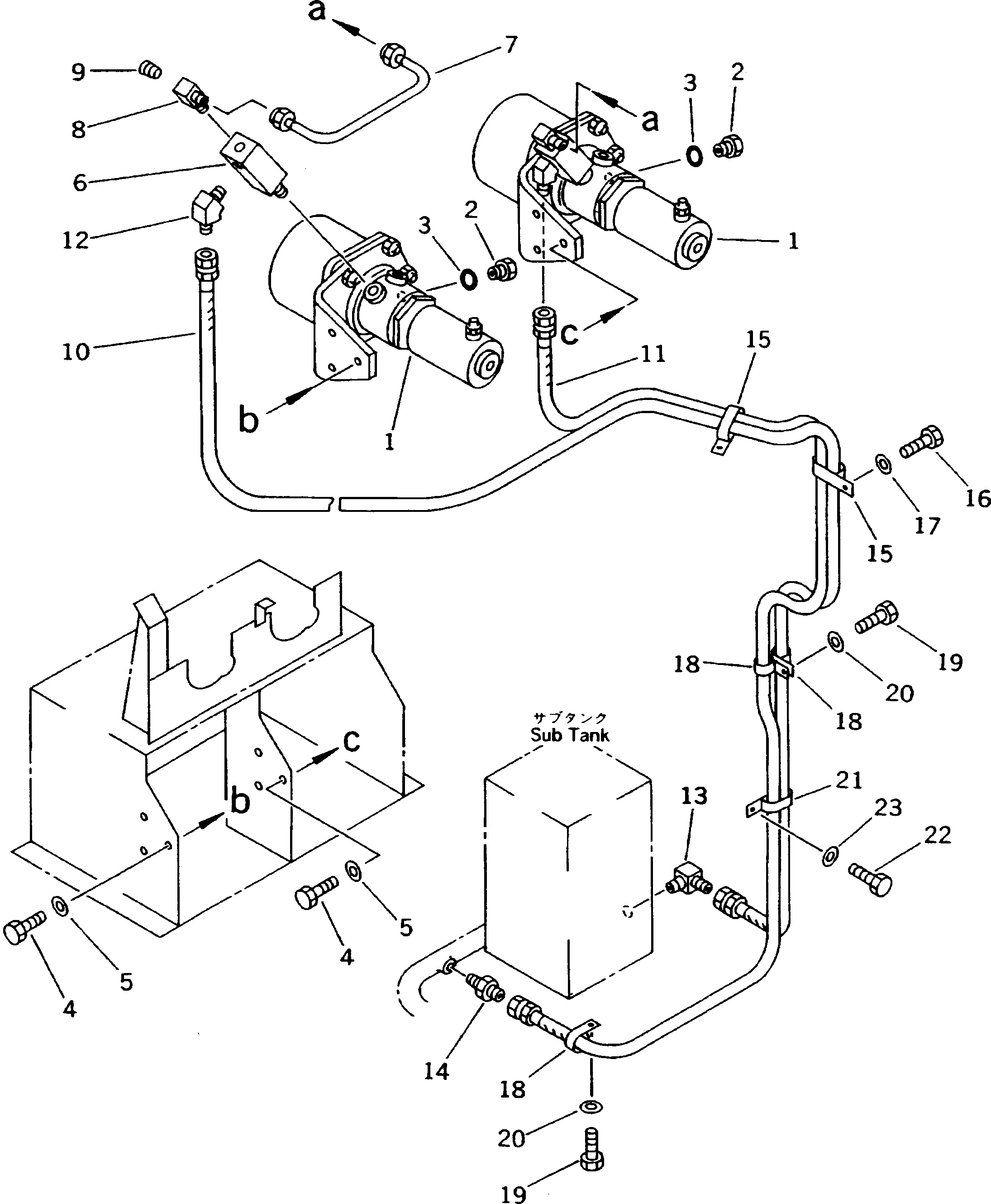 BRAKE CHAMBER ASS'Y,(SEE FIG. 3623) (425-54-15402) KOMATSU