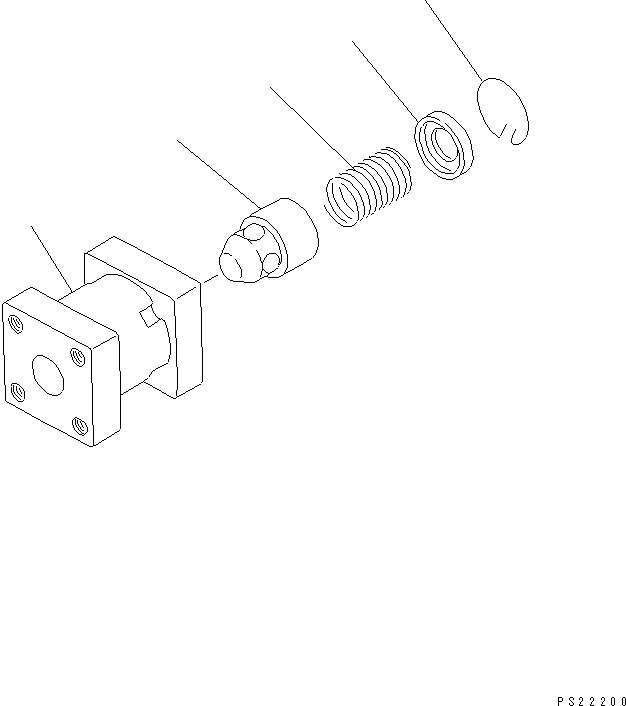 Корпус клапана 700-62-26110 KOMATSU