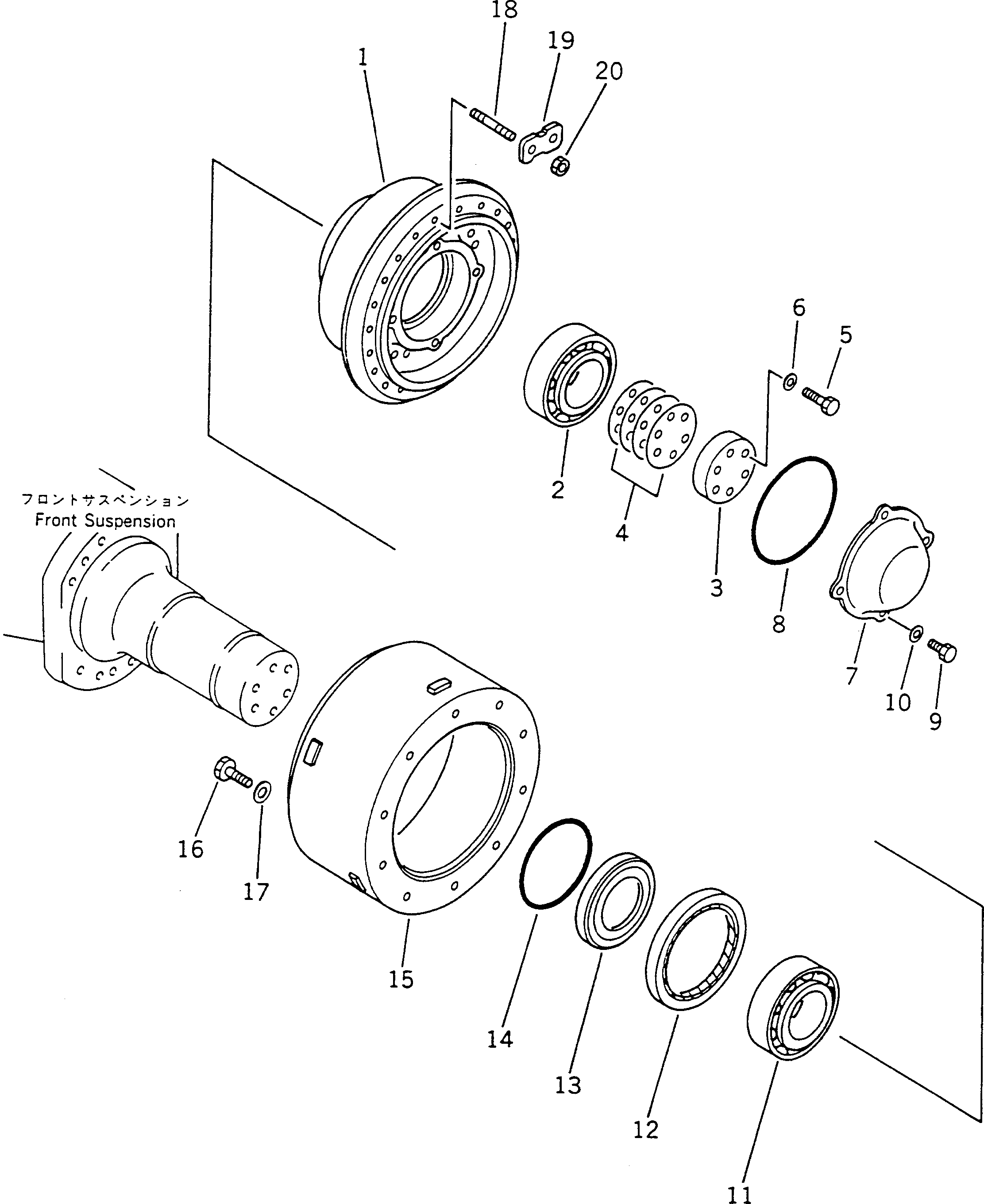 HUB,FRONT 566-27-61210 KOMATSU