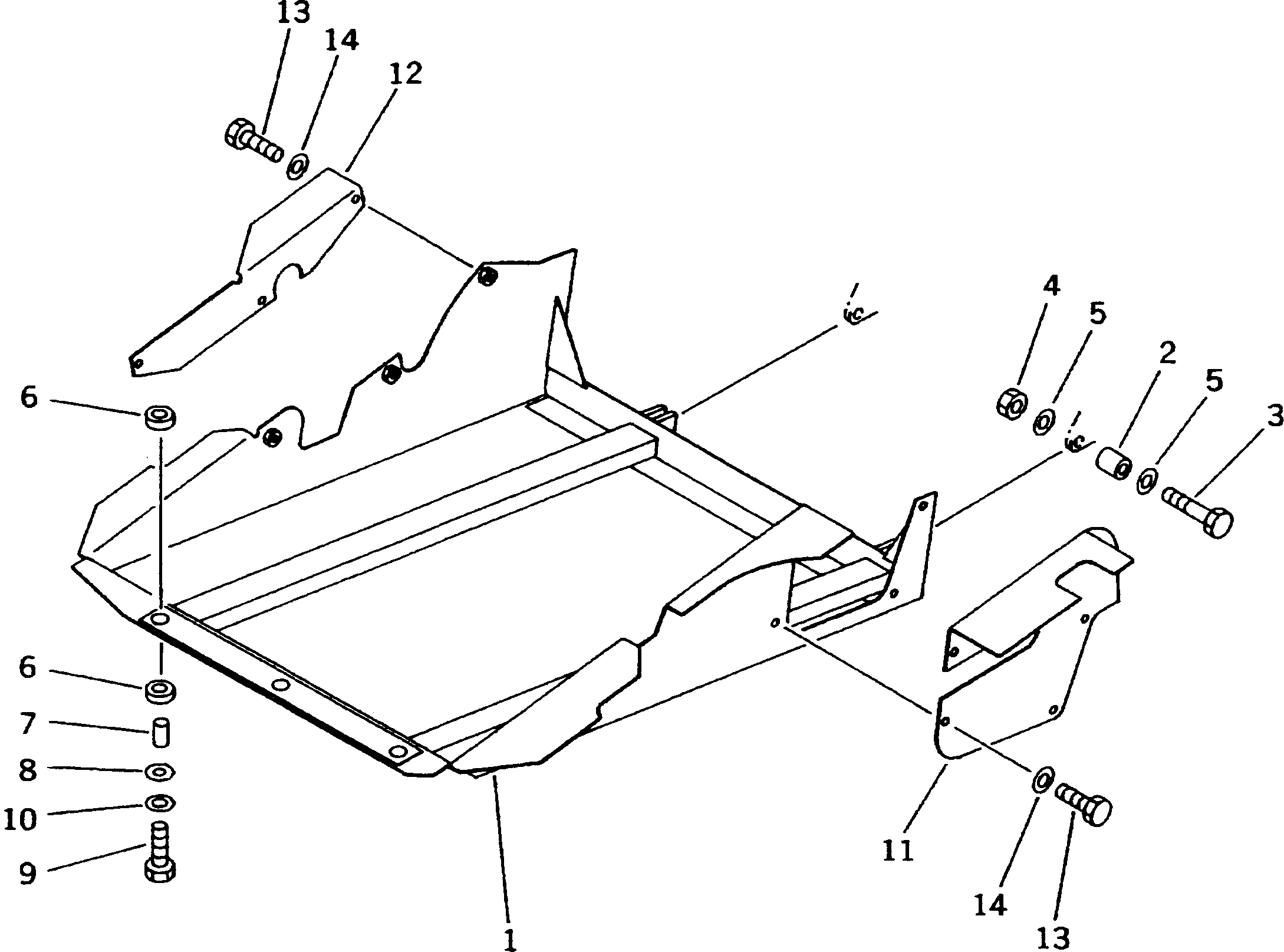 COVER,UNDER 561-89-63211 KOMATSU